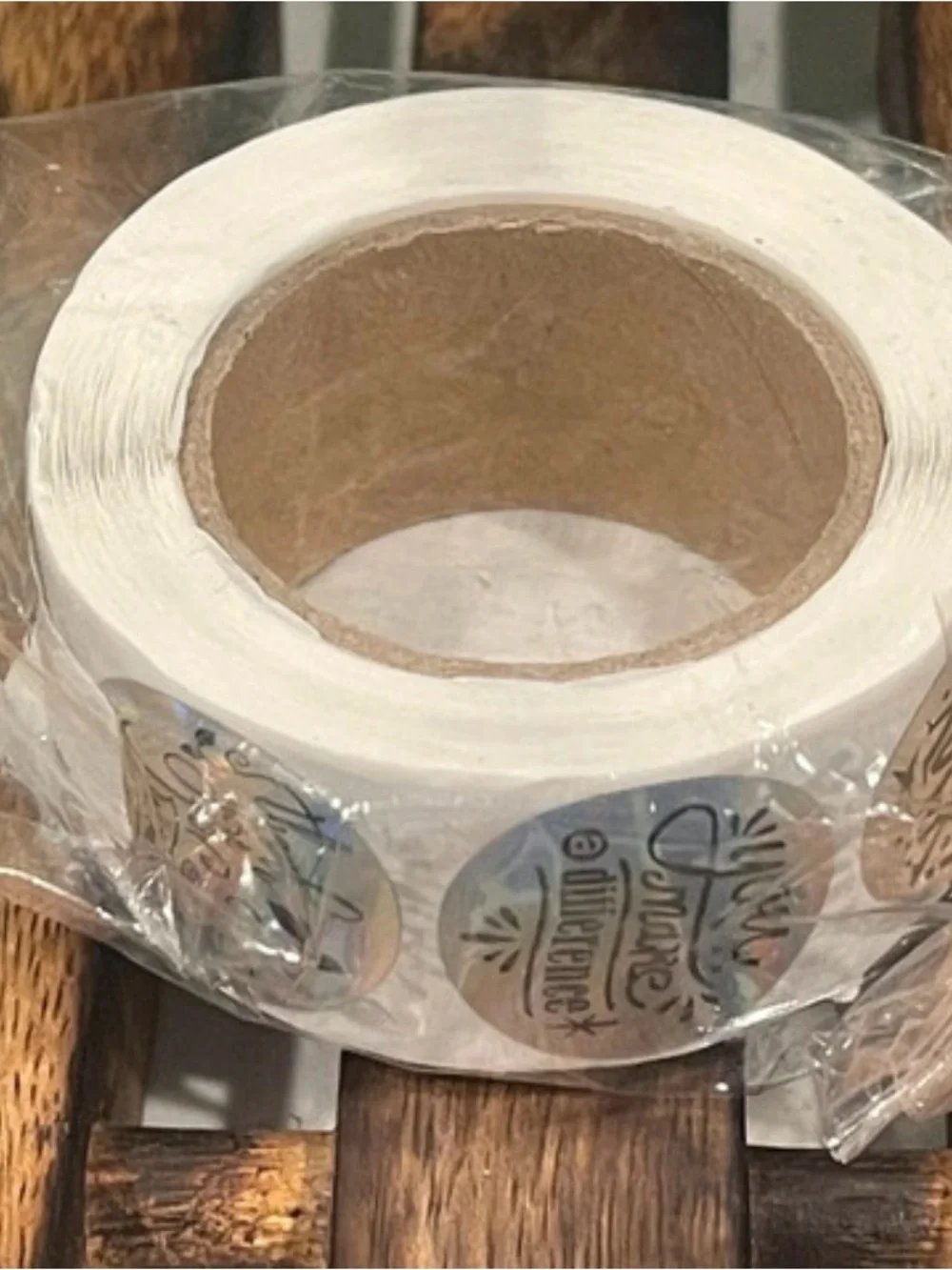 Holographic Thank You Motivational Sticker Rolls – New 500
